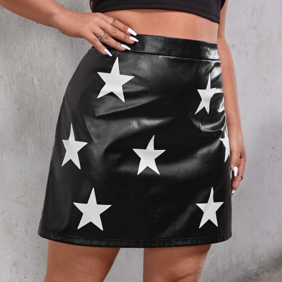 PU Leather Skirt - Picture 3 of 5